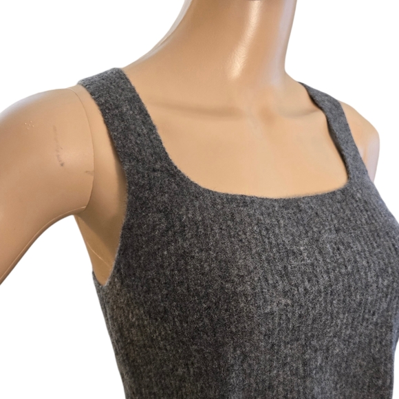 Everlane M Gray Wool Blend Crop Top NWTS - Picture 5 of 8